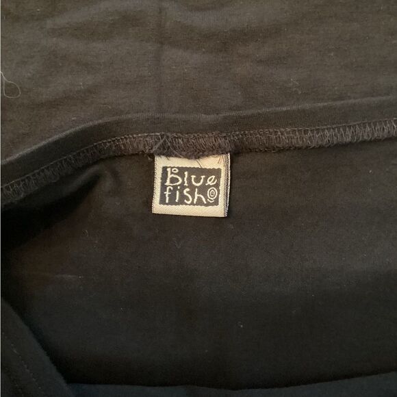 BLUE FISH SIZE 1 LARGE LONG BLACK MAXI SKIRT STRAIGHT PENCIL MINIMALIST FLARED - Picture 4 of 6